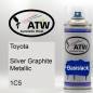 Preview: Toyota, Silver Graphite Metallic, 1C5: 400ml Sprühdose, von ATW Autoteile West.